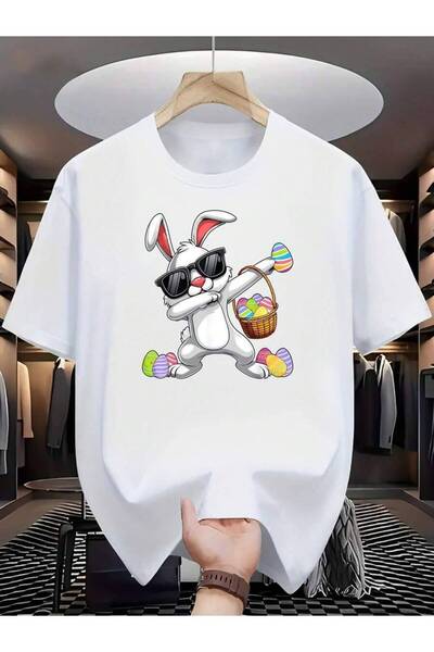 21JNRY Men'S Soft Easter T-Shirt Casual Round Neck Short Sleeve Tee With Fun ...