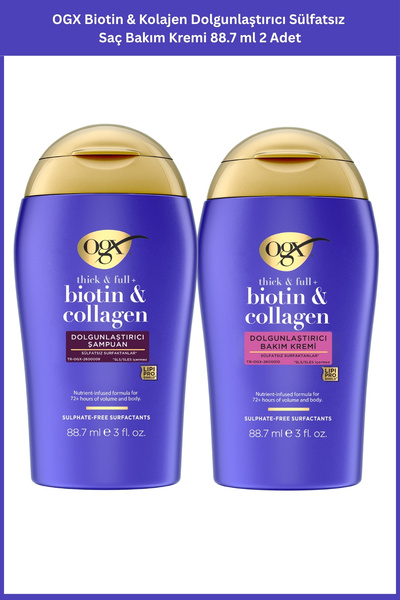 OGX Biotin & Kolajen Dolgunlaştırıcı Sülfatsız Şampuan 88 ml & Biotin & Kolaj...