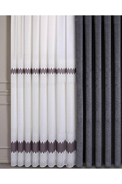 çolakperde Soft Weave Tül Perde | Ağır Gramajlı, 1/3 Sık Pileli, Ütü Gerektir...