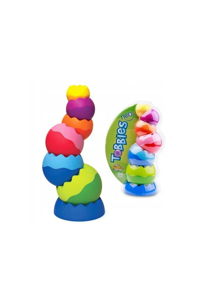 Fat Brain Toys Turn cu bile pentru copii mici, Blocuri, Tobbles, Neo