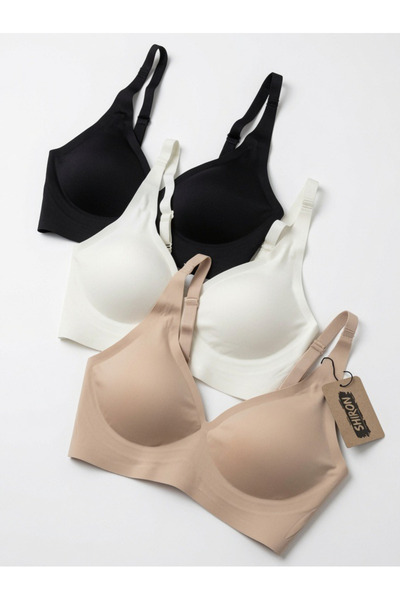 Shiron Sportswear&Company Seamless Bra - Pure - 3'lü Paket Lazer Kesim Dikişs...