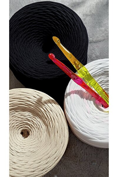 UMRA collection Penye ip 3'lü set(Her biri 300gr) Renk;Bej-Siyah-Beyaz