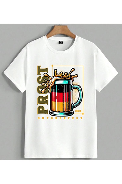 ELFERA Oktoberfest pivska krigla, unisex majica sa širokim izdvojnim printom,...