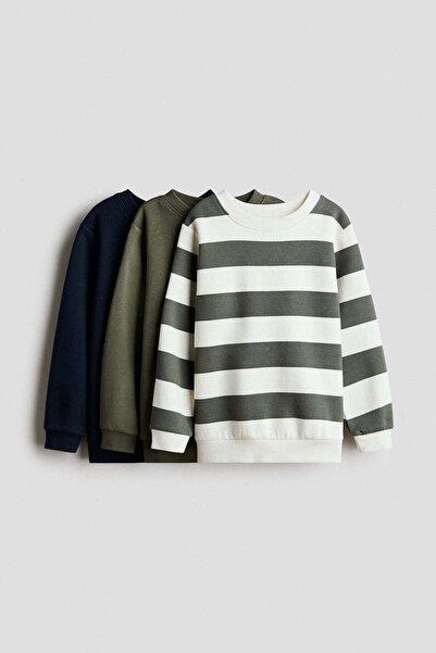 H&M 3-pack brushed-inside sweatshirts