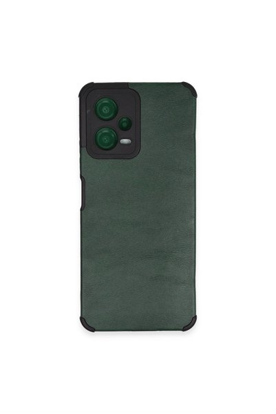 Generic Brand حافظة هاتف Xiaomi Redmi Note 12 5G مصنوعة من الجلد والسيليكون -...