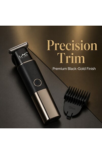 Generic Brand Premium Black Gold Detail Hair Trimmer, Precision Cordless Bear...