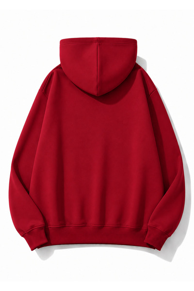 Medinenur Floral Printed Hooded 2 Thread Threaded Sweatshirt