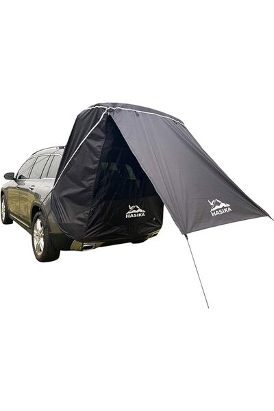 Hasika SUV Camping Tent Car Tailgate Shade Awning with Screen Net Midsize to ...