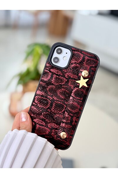 Go Aksesuar Iphone 11 Uyumlu Tutacaklı Yıldız Tasarımlı Deri Görünümlü Esnek ...