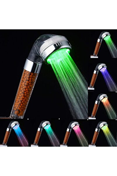 STARSTAR Filter Shower Head -7 Color Change Led Shallow Pressure Water Waters...