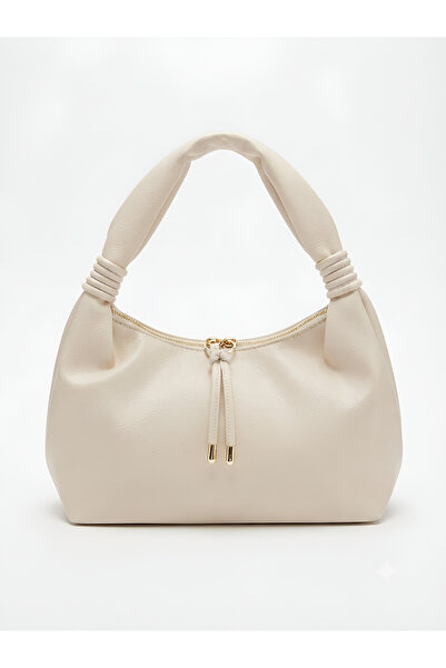 Satuna Soft Textured Knotted Strap Hobo Hand and Shoulder Bag