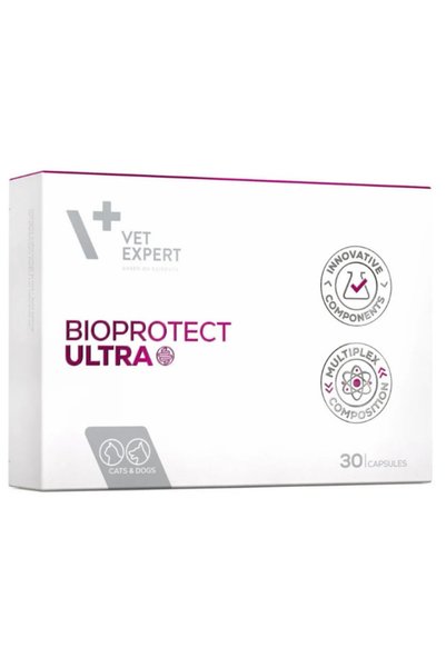 vet expert Bioprotect Ultra Köpekler ve Kediler Için Probiyotik 30 Kapsül