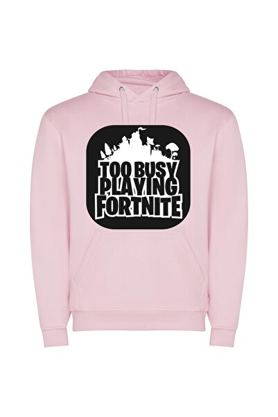 iLovePrints Fancy Fortnite Fusions Φούτερ με κουκούλα σε χρώμα Ροζ