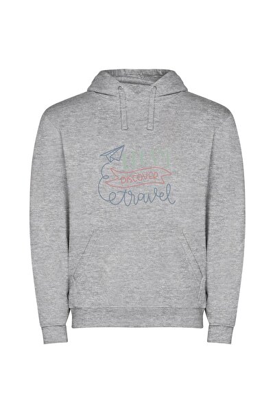 iLovePrints Dreamscape Voyage: Unleashing Wanderlust Φούτερ με κουκούλα σε χρ...