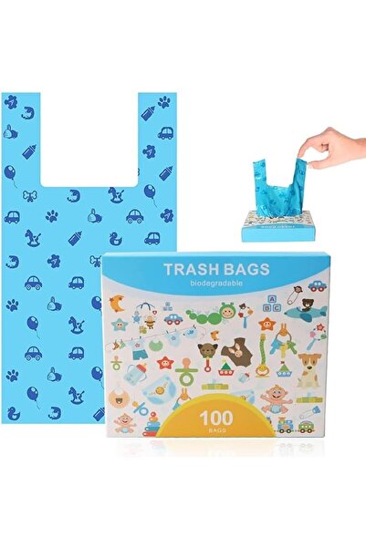 Aputue Poop Bags for Cat, 100 Count Strong Leakproof Biodegradable Cat Litter...