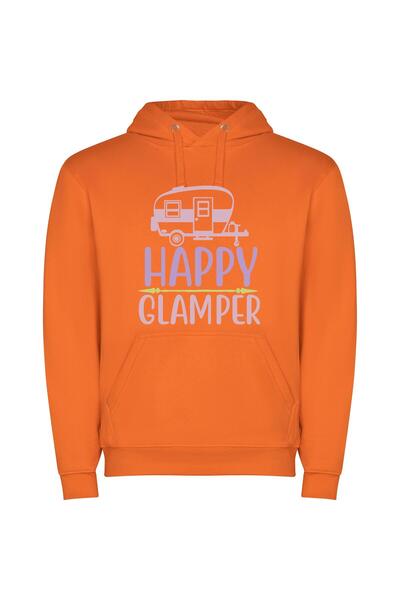 iLovePrints Glamper Joyride Φούτερ με κουκούλα σε χρώμα Πορτοκαλί