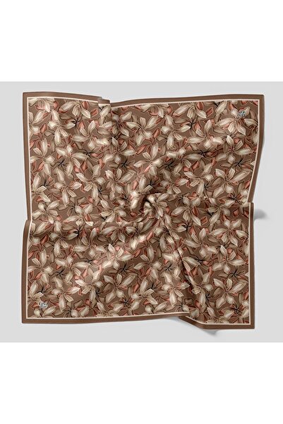 Levidor Women's Botanical Floral Pattern Sparkling Crystal Scarf with Silk Feel