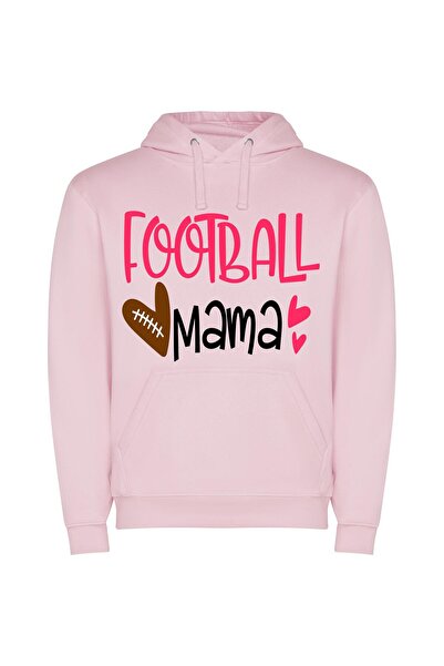 iLovePrints Passion in the Game Φούτερ με κουκούλα σε χρώμα Ροζ