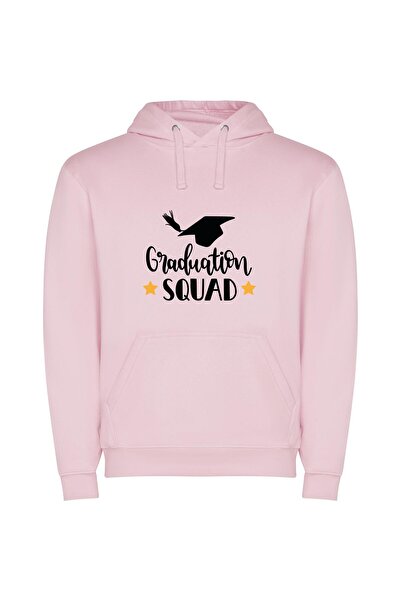 iLovePrints Elite Graduation Squad Φούτερ με κουκούλα σε χρώμα Ροζ