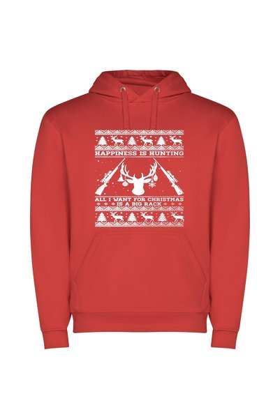 iLovePrints Deer, Rifle, Joy: A Rudolph-Inspired Christmas! Φούτερ με κουκούλ...
