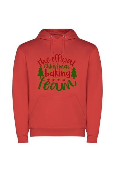 iLovePrints Festive Official Baking Ensembles Φούτερ με κουκούλα σε χρώμα Κόκ...