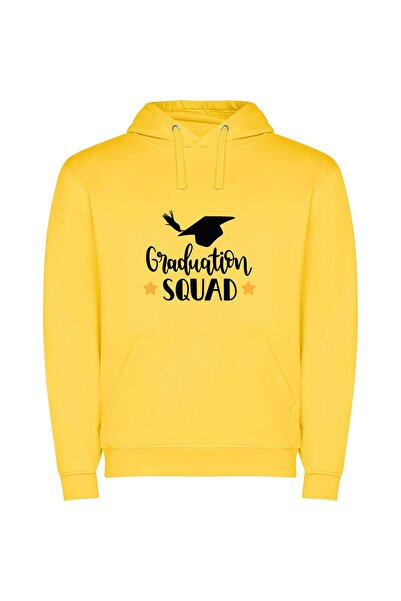 iLovePrints Elite Graduation Squad Φούτερ με κουκούλα σε χρώμα Κίτρινο
