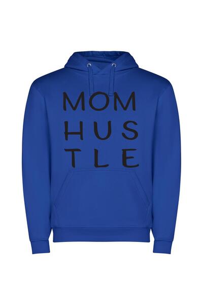 iLovePrints The Monochrome Hustler Journey Φούτερ με κουκούλα σε χρώμα Μπλε