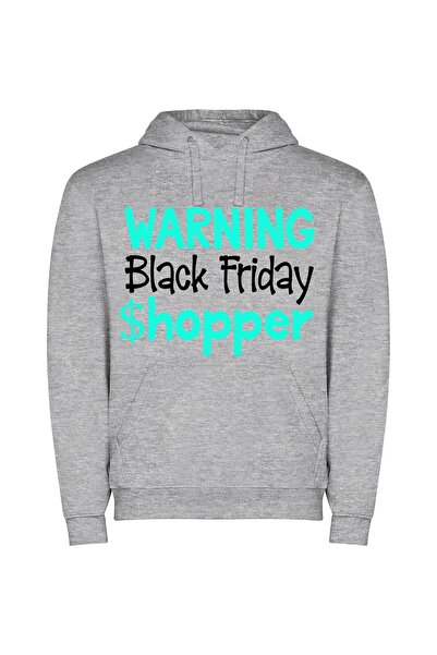 iLovePrints Black Friday Madness: Shocking! Φούτερ με κουκούλα σε χρώμα Γκρι