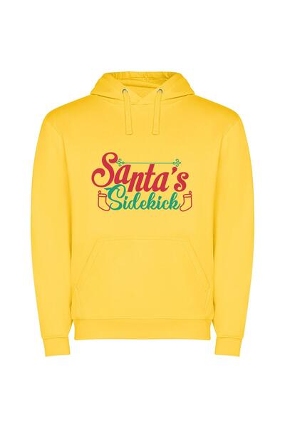 iLovePrints Sleigh chic: Adobe, Shutterstock Φούτερ με κουκούλα σε χρώμα Κίτρινο