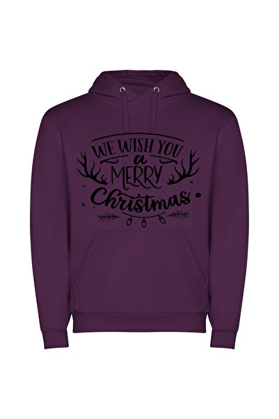 iLovePrints Christmas Greetings in High Resolution Φούτερ με κουκούλα σε χρώμ...