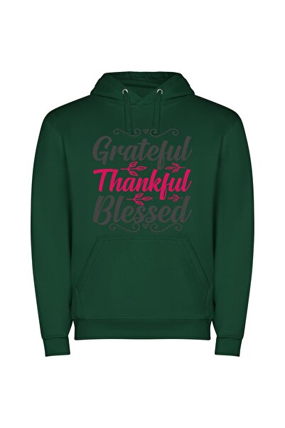 iLovePrints Overflowing Gratitude: Infinite Appreciation Φούτερ με κουκούλα σ...