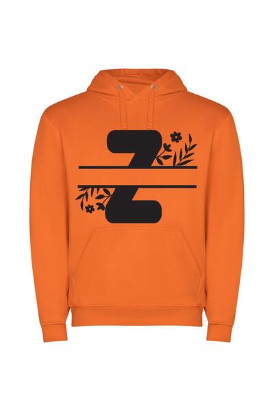 iLovePrints Monochrome Logo Collection Φούτερ με κουκούλα σε χρώμα Πορτοκαλί
