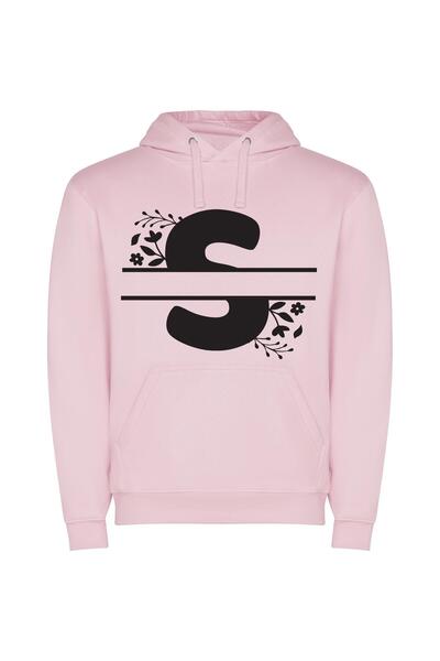 iLovePrints Floral S SVG Design Φούτερ με κουκούλα σε χρώμα Ροζ