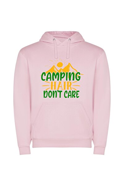 iLovePrints Glamper's Paradise Sign Φούτερ με κουκούλα σε χρώμα Ροζ