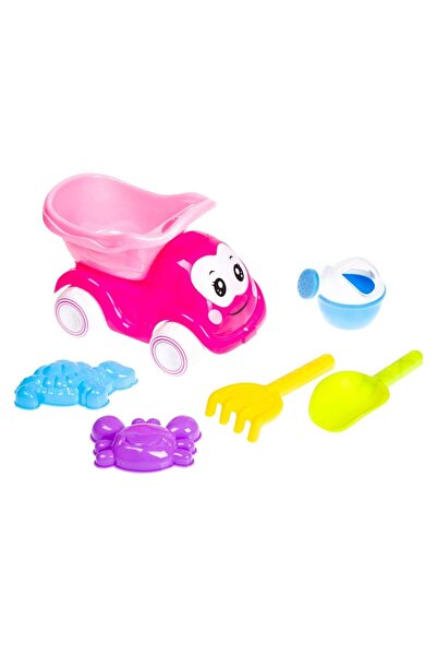 Zâna Casei Set de plajă camion fucsia și 5 accesorii