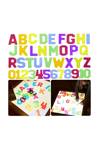 Masterkidz Cifre și litere transparente 38 buc. Montessori