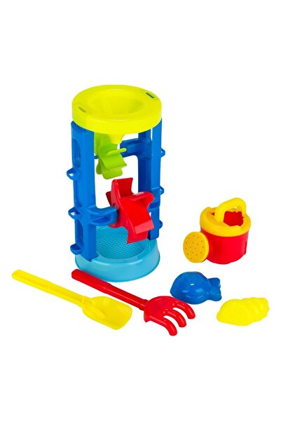 Zâna Casei Set de plajă colorat cu moară de apă și 5 accesorii