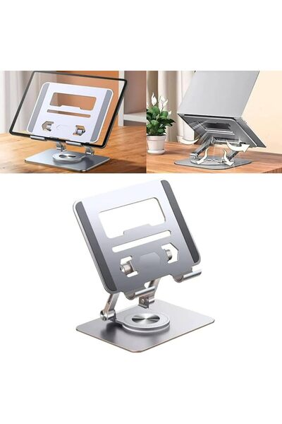 GENERAL Adjustable Laptop Stand Holder, Ergonomic Aluminum Portable Laptop Ri...