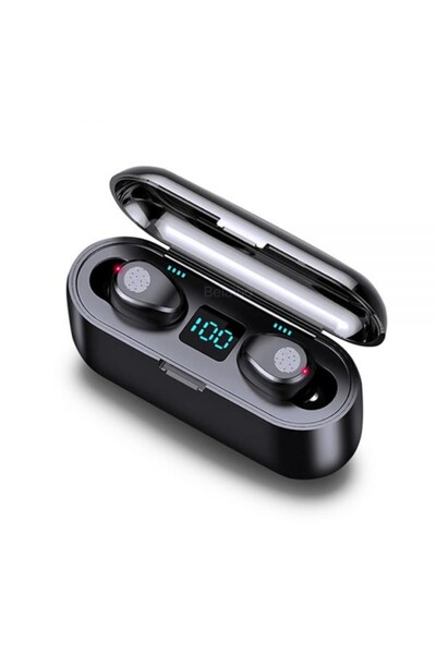VLK Lions Căști Bluetooth TWS F9 cu Power Bank 2000 mAh, Bluetooth 5.0 și Mic...