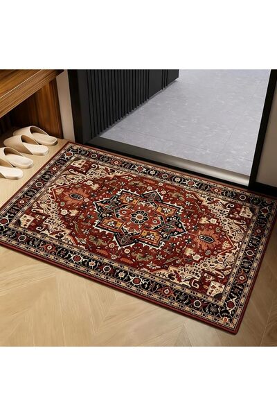 SmartMaster Boho Vintage Washable Small Rugs for Entryway Doormat Indoor Entr...