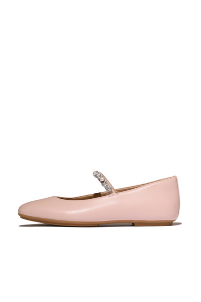Fitflop حذاء باليه ديليكاتو للنساء - مزين باللؤلؤ والكريستال