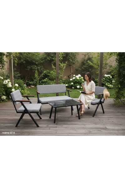Genel Markalar Mini Metal Balkon Bahçe set