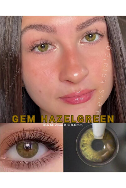 Eyeshop GÖZ LENSİ GEM HAZELGREEN ELA TONDA (NUMARASIZ) KOZMETİK AMAÇLI Kulanı...