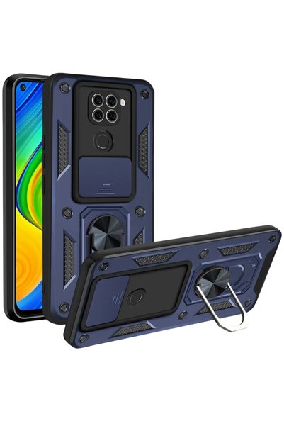 New Face ILKESTOR حافظة سيليكون لهاتف Redmi Note 9 4G مع حلقة عدسة Pars (0171...