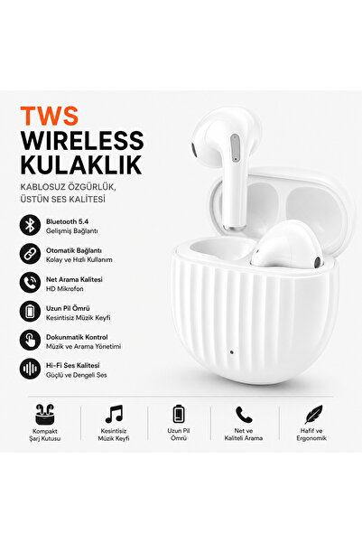 İSCO BİLİŞİM TWS Bluetooth 5.4 Kulaklık