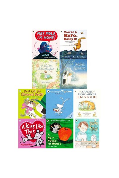 Walker Books Furry Little Friends Children Illustration Pictures 10 Books Bag...