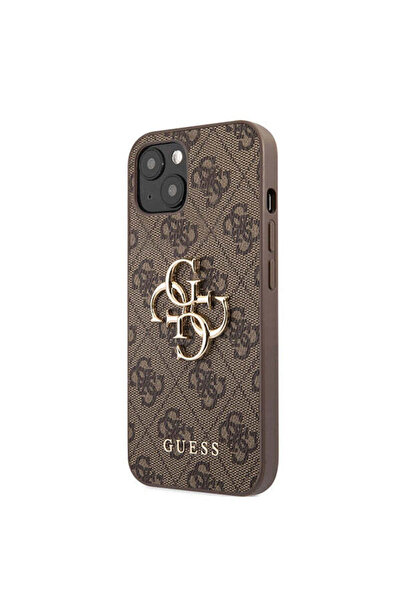 Guess Husa iPhone 13 Guess PU 4G Metal Logo Maro