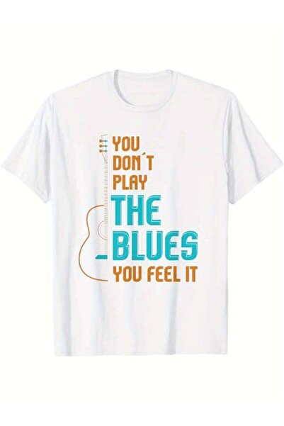 26LIK Men'S Casual Blues Graphic T-Shirt| "You Don't Play The Blues, You Feel...