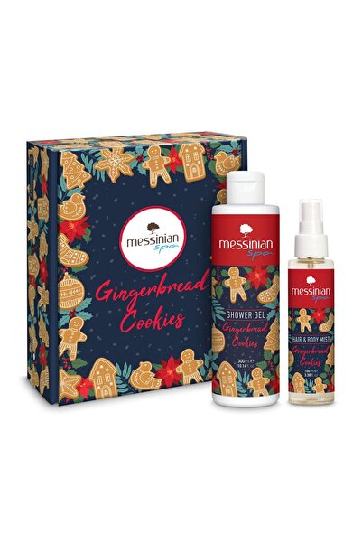 Messinian Spa Μπισκότα Τζίντζερ Κουτί 3 (Αφρόλουτρο 300ml + Σπρέι Σώματος 100ml)