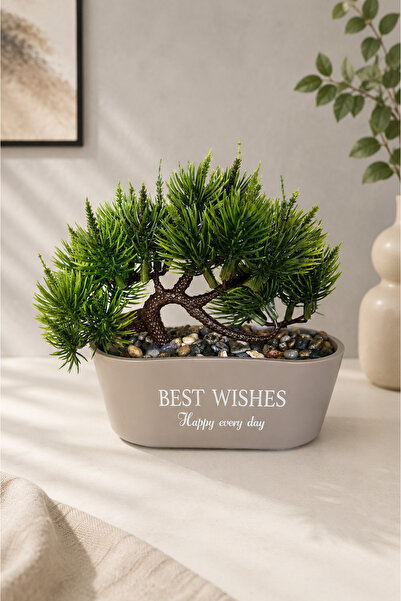 Mottogo Arbore Bonsai Artificial în Ghiveci, Plantă Decorativă de Masă 15x15 cm